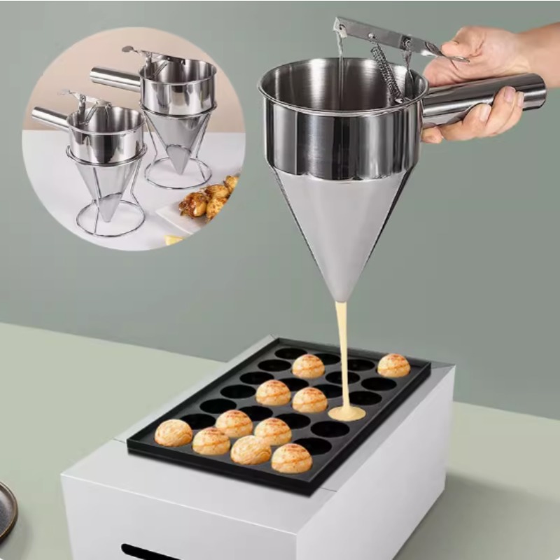 Kitchen Gadgets Latest - 600/1200ML Stainless Steel Liquid Funnel Dispenser,