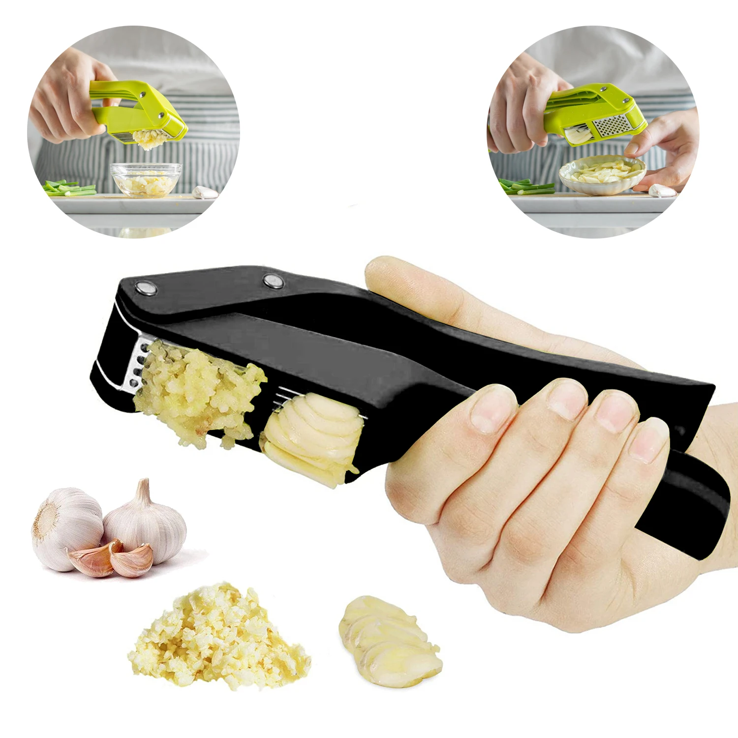 Kitchen Gadgets Latest - 2 in 1 Garlic Ricer and