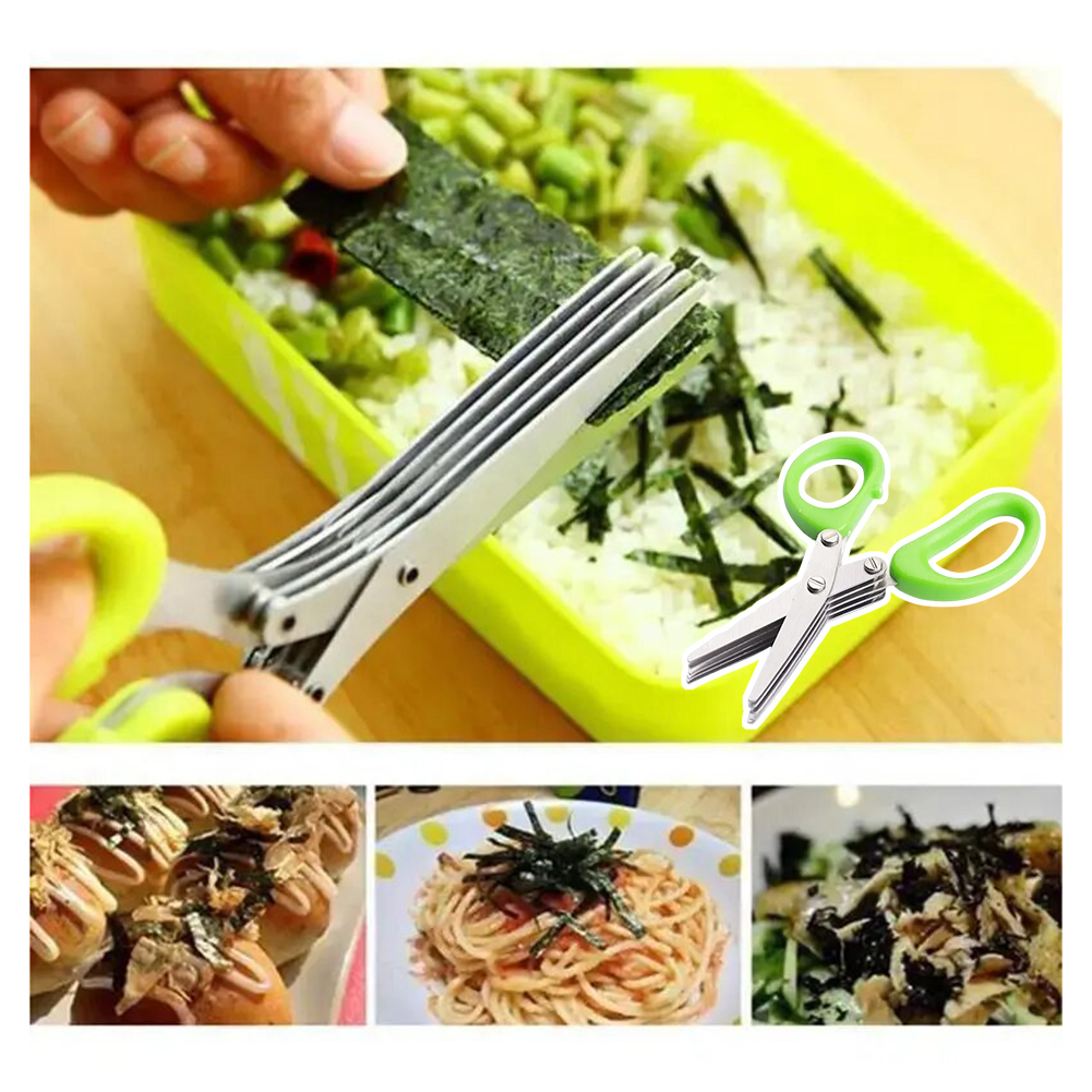 5-Blade Stainless Steel Herb S - Herb Scissors 5 Blade ulasan dan harga