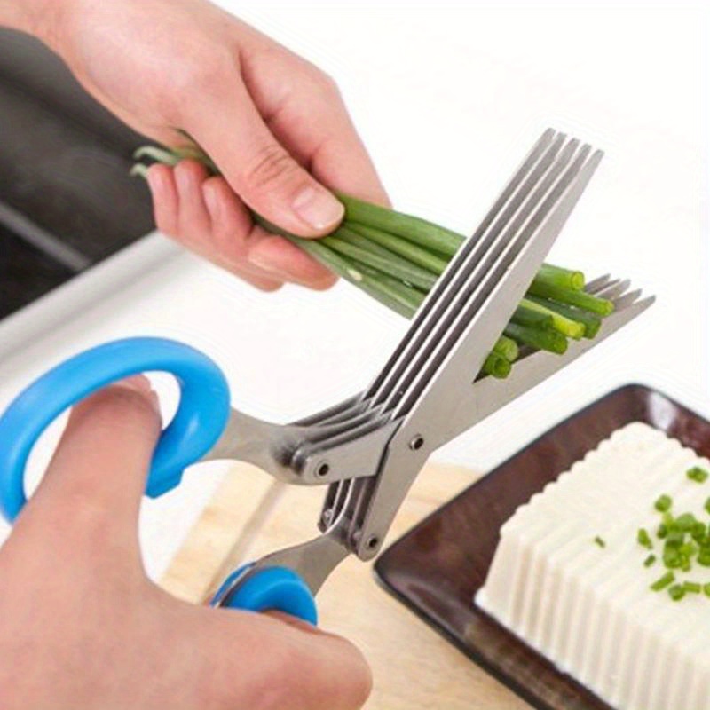 5 Blade Stainless Steel Kitche - Herb Scissors 5 Blade ulasan dan harga