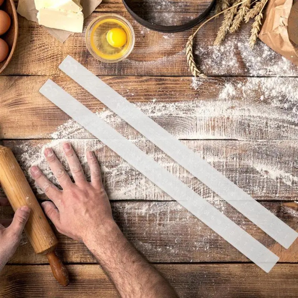 2pc Acrylic Rolling Pin Spacer - Pasta Measuring Tool ulasan dan harga