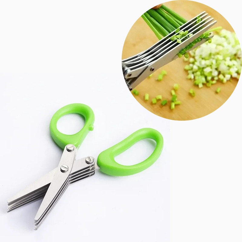 Time Saving Herb Scissors 5 Bl - Herb Scissors 5 Blade ulasan dan harga