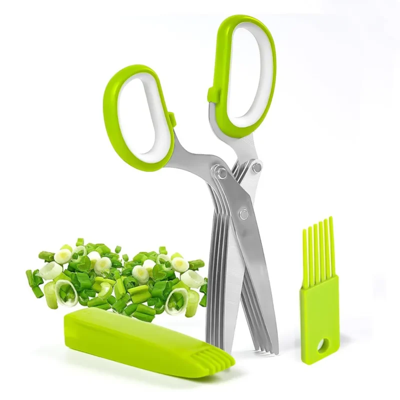 Herb Scissors Stainless Steel  - Herb Scissors 5 Blade ulasan dan harga