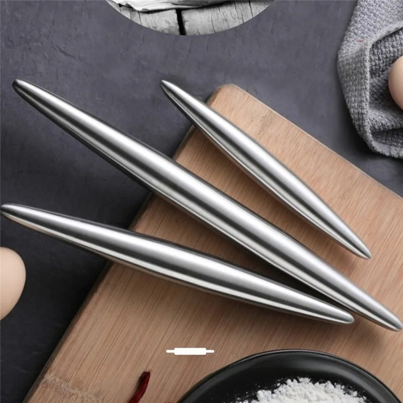 1Pc Stainless Steel Rolling Pi - Kitchen Gadgets Dumpling Maker ulasan dan harga