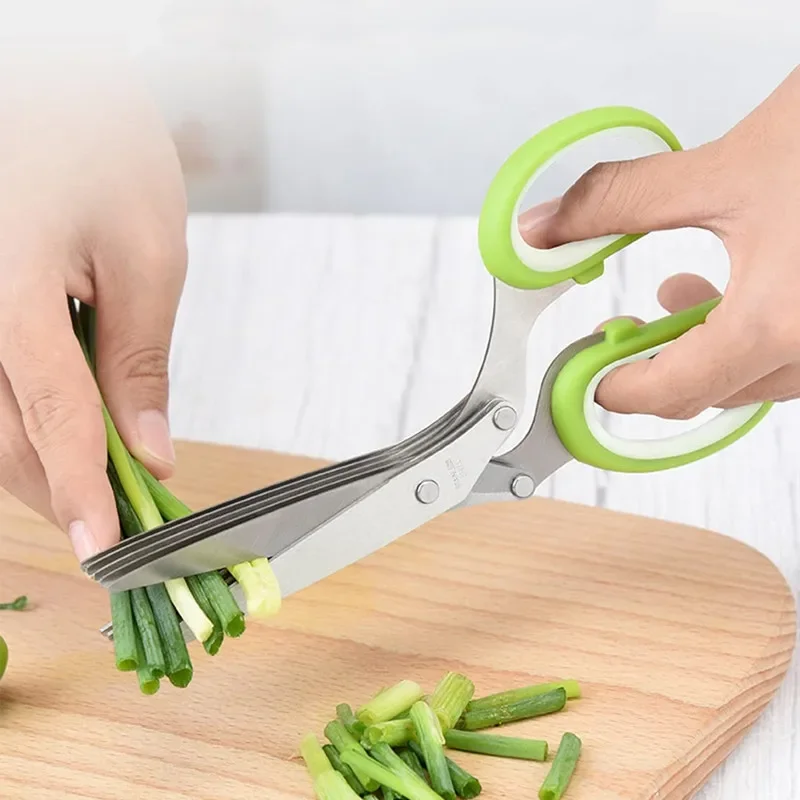 Herb Scissors Stainless Steel  - Herb Scissors 5 Blade ulasan dan harga