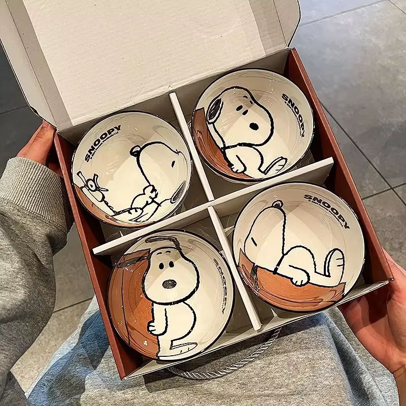 New Cute Snoopy Tableware Cera - Kitchen Gadgets New ulasan dan harga