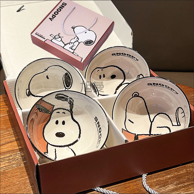 New Cute Snoopy Tableware Cera - Kitchen Gadgets New ulasan dan harga