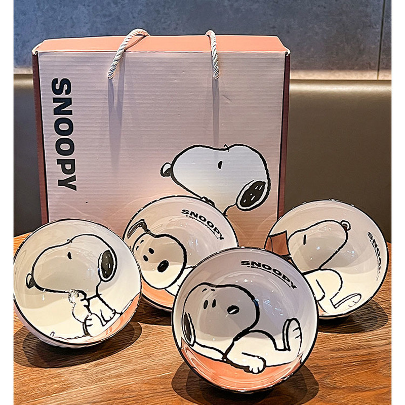 New Cute Snoopy Tableware Cera - Kitchen Gadgets New ulasan dan harga