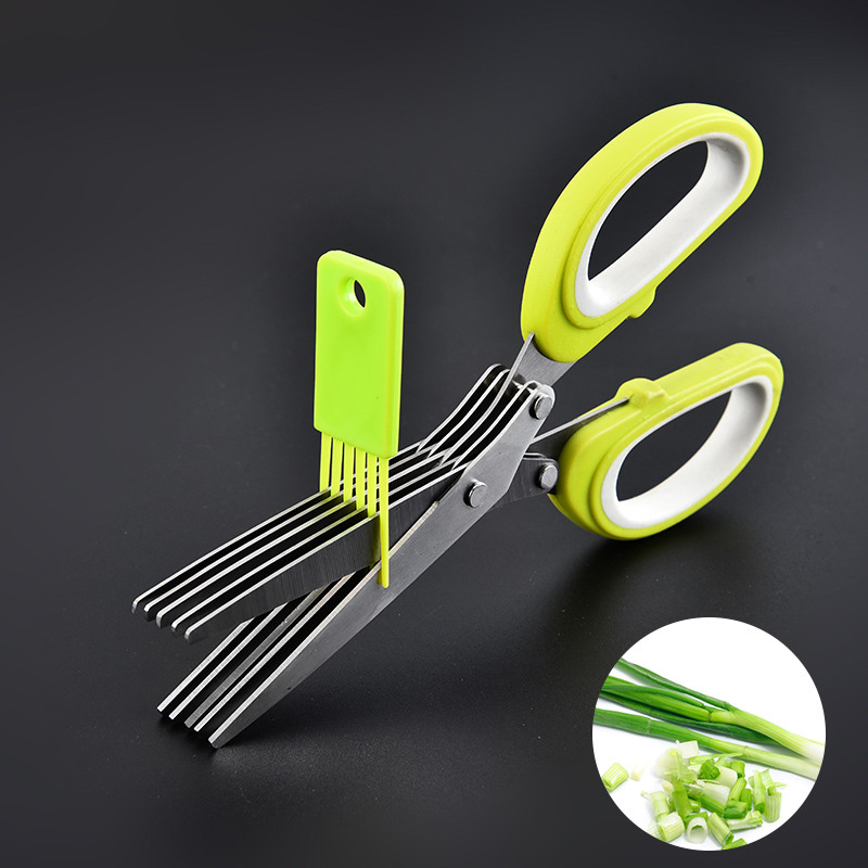 Herb Scissors  Stainless Steel - Herb Scissors 5 Blade ulasan dan harga