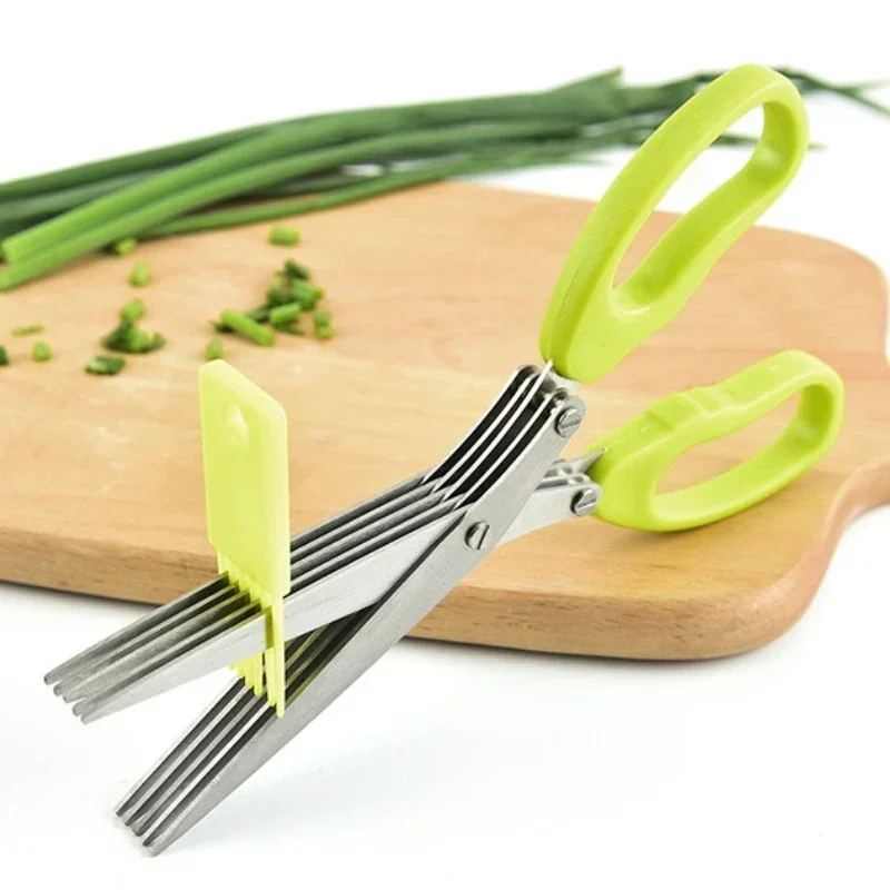Kitchen Scissors Multifunction - Herb Scissors 5 Blade ulasan dan harga