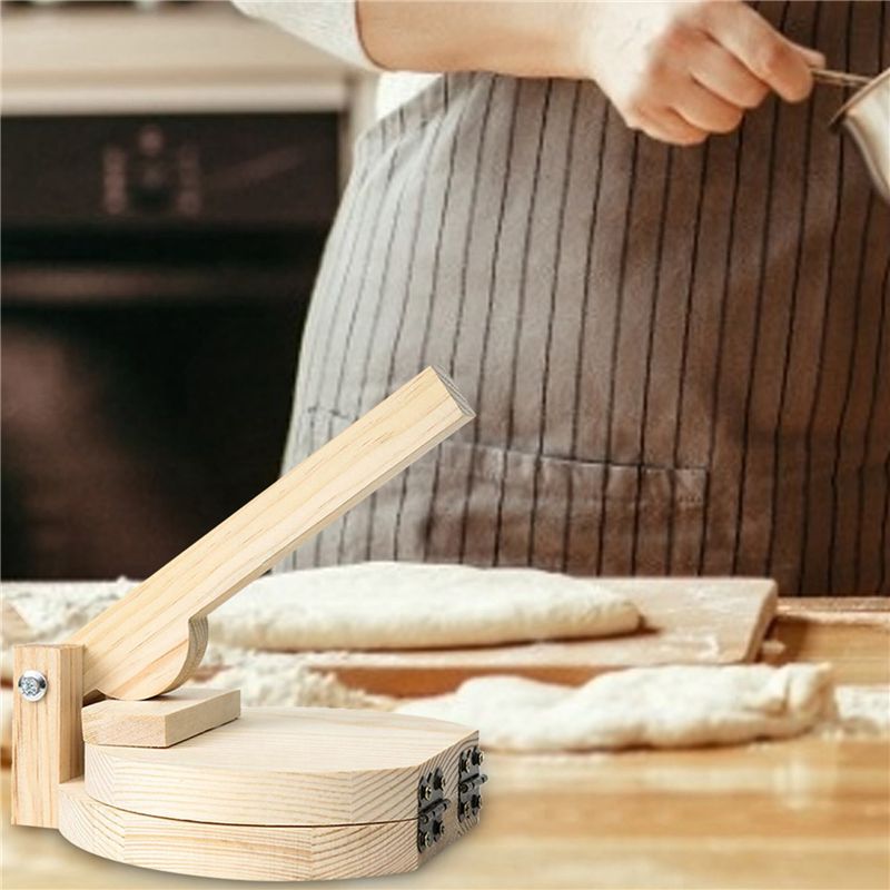 ABUL-2X Wood Tortilla Press Du - Kitchen Gadgets Roti Maker ulasan dan harga