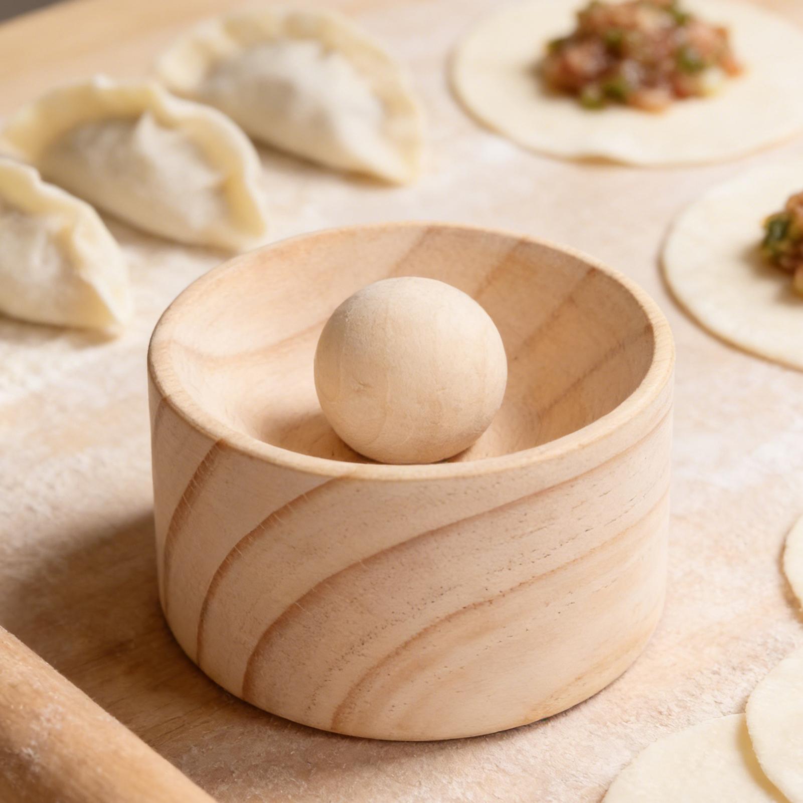 Wooden Dumpling Skin Press Mak - Kitchen Gadgets Dumpling Maker ulasan dan harga