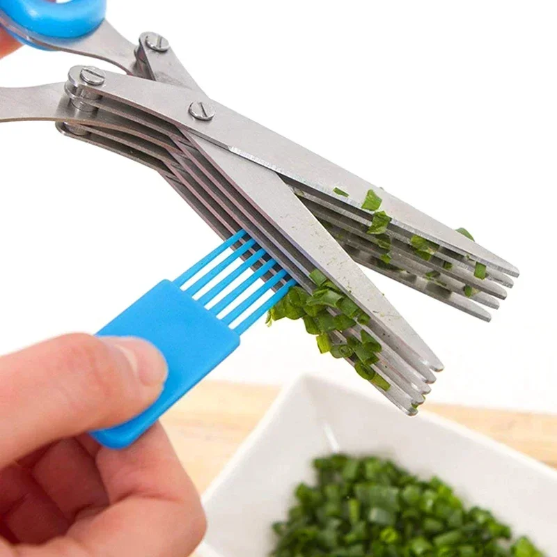 5 Blade Kitchen Scissors Scall - Herb Scissors 5 Blade ulasan dan harga